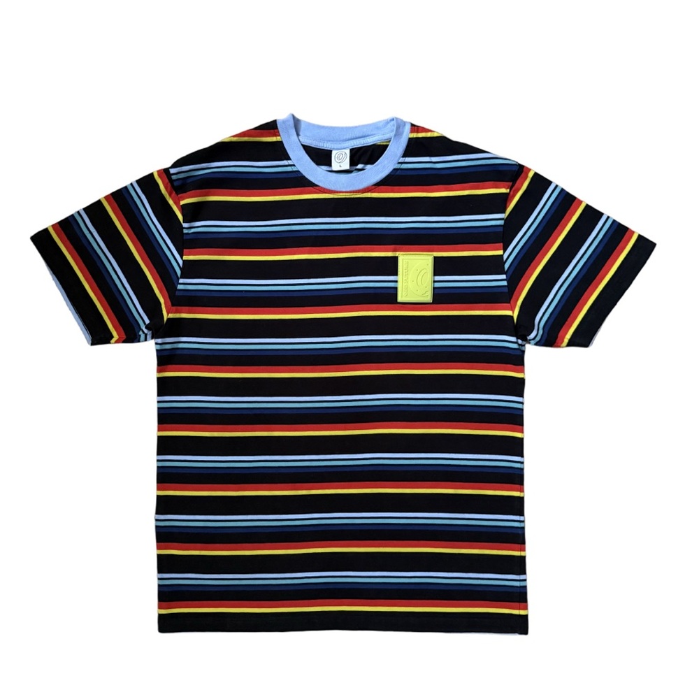 Odd Future OFWGKTA Striped Embroidered Logo T-Shirt Multicolor Large